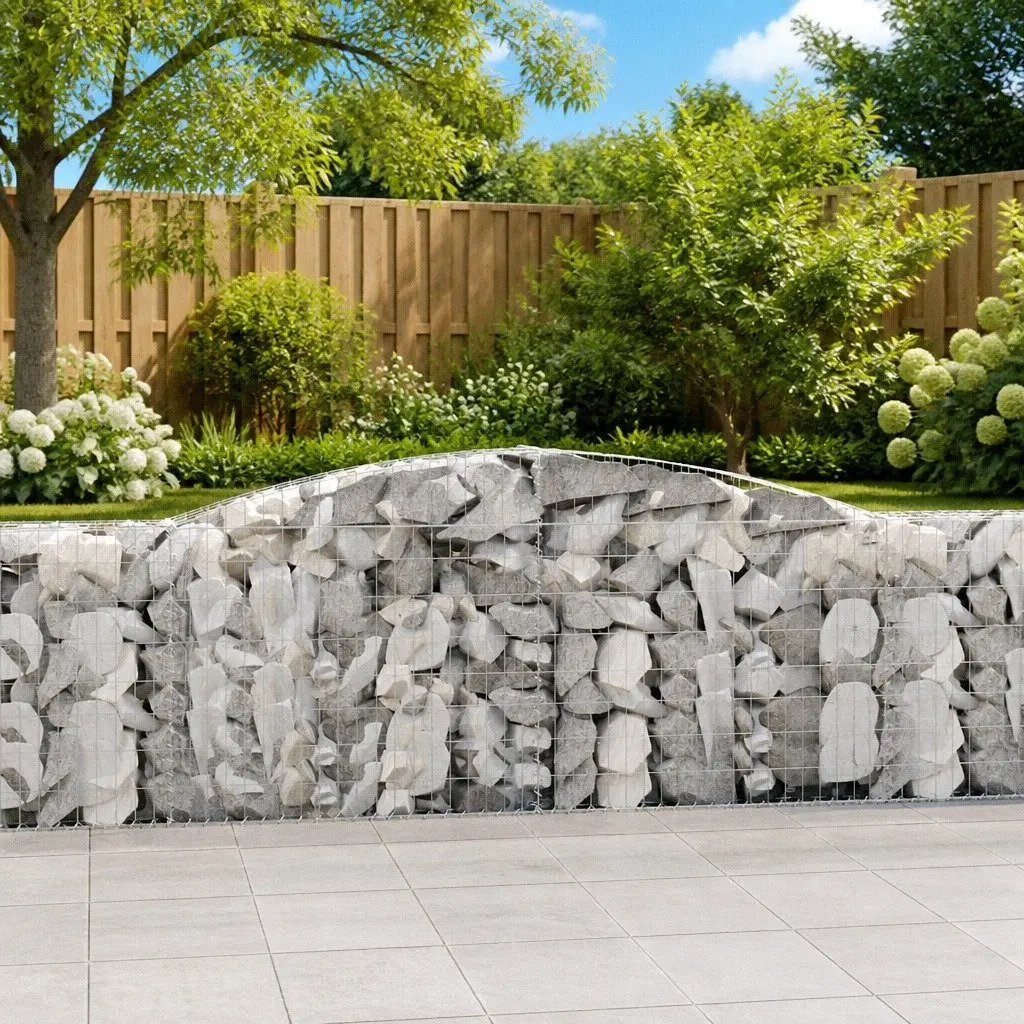 Arched Gabion Baskets Set for Outdoor Spaces