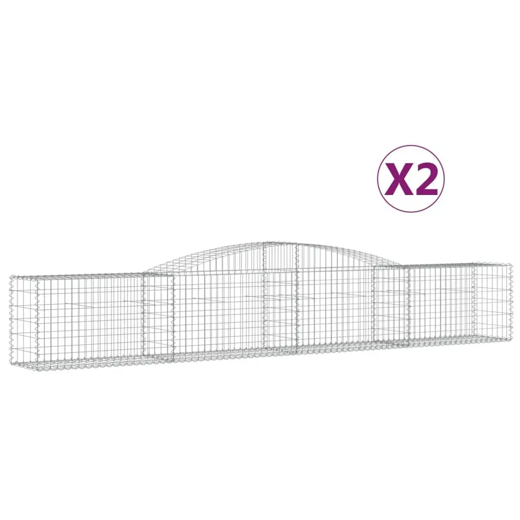 Arched Gabion Baskets for Garden Barriers