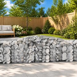 Durable Arched Gabion Baskets for Garden Barriers