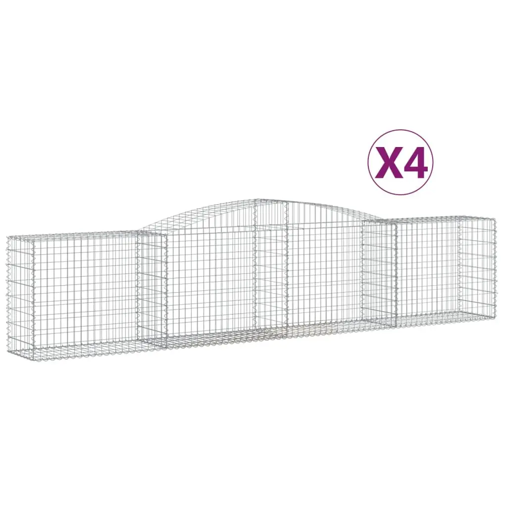 Arched Gabion Baskets for Garden Barriers