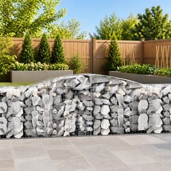 Durable Arched Gabion Baskets Set of 6 for Garden Use