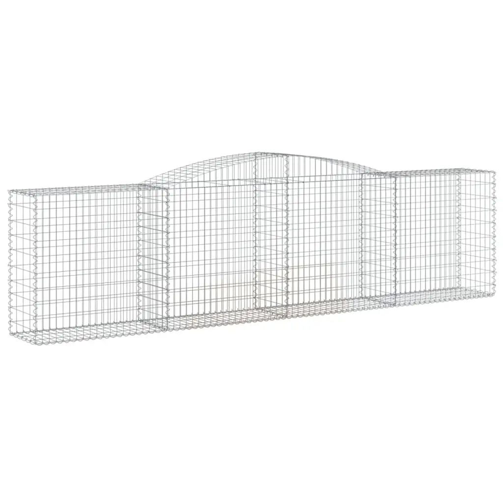 Arched Gabion Baskets for Garden Barriers