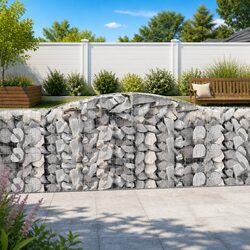 Durable Arched Gabion Baskets Set for Garden Barriers
