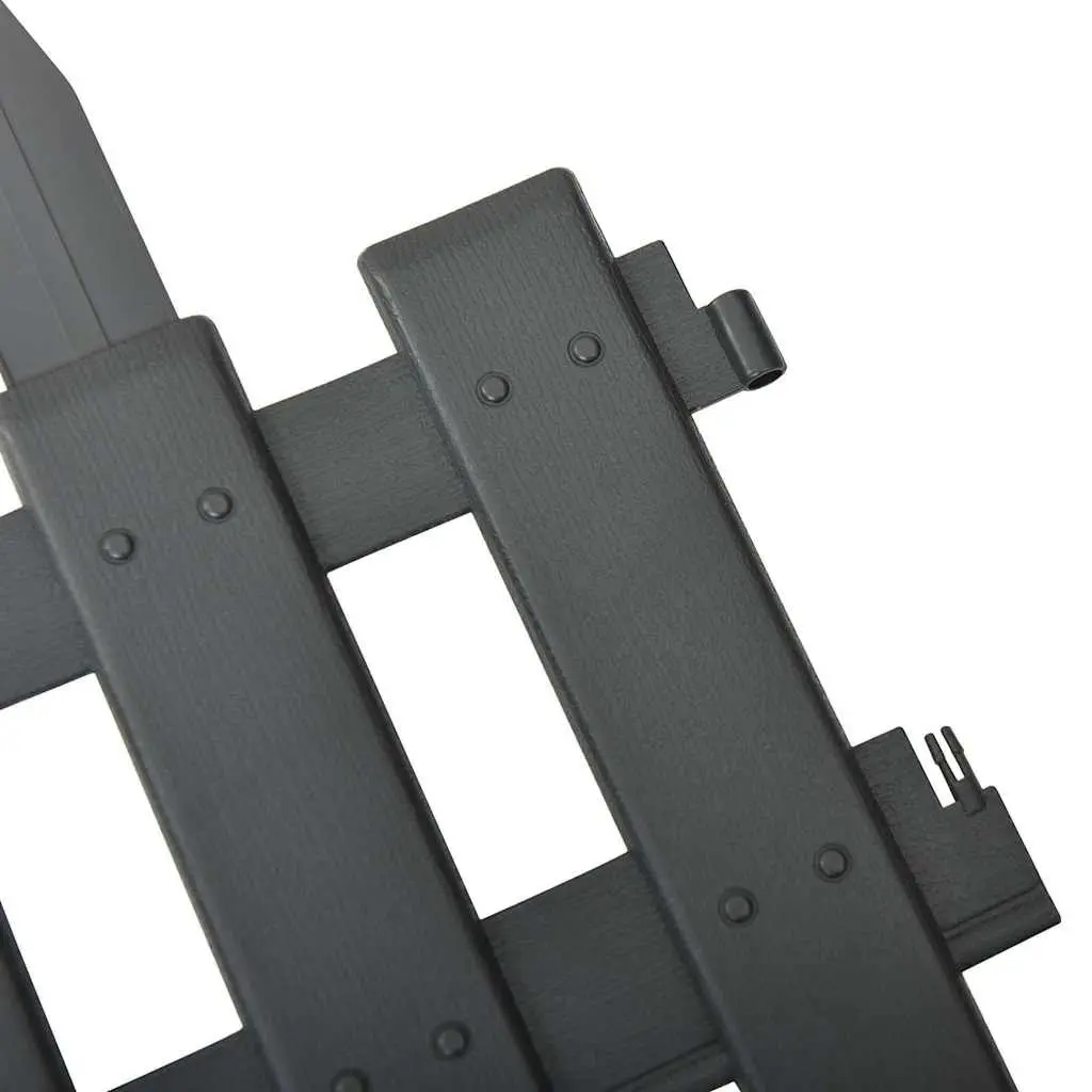 Flexible 25-Piece Anthracite Garden Lawn Edging Set