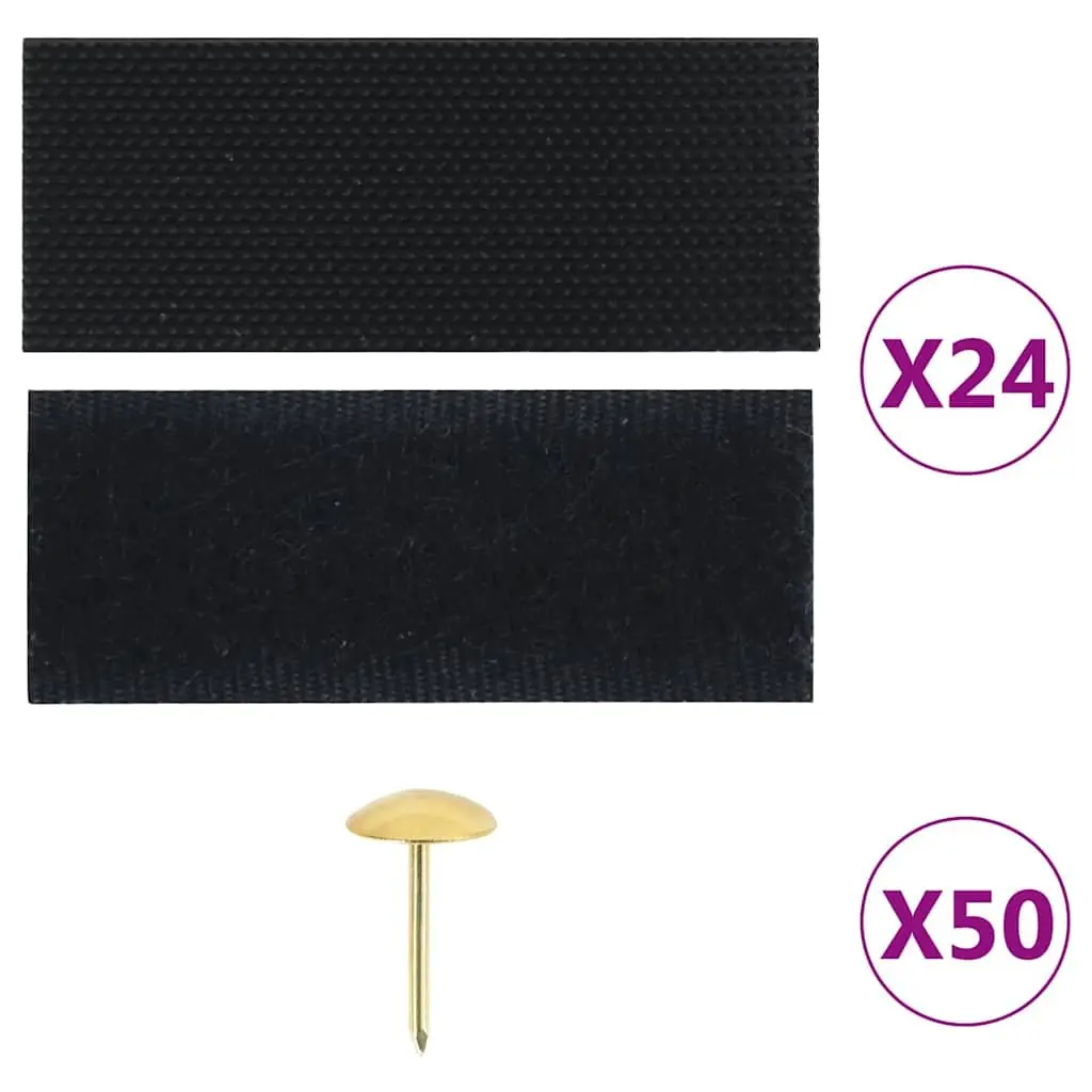 Black Insect Door Curtains 2 pcs with Magnet Blocks 200x80 cm