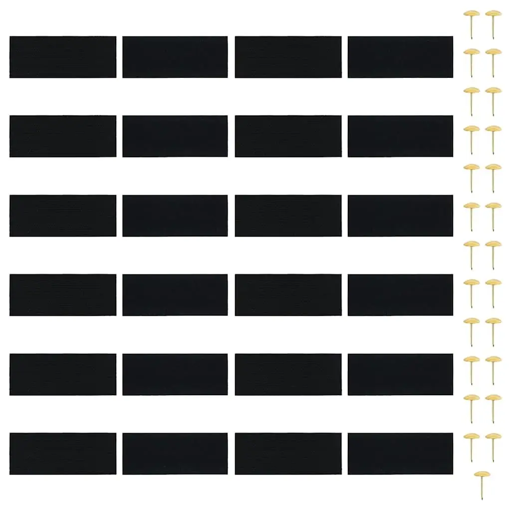 Insect Door Curtains 2 pcs Black 220x130 cm