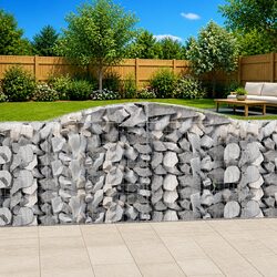 Durable Arched Gabion Baskets Set of 6 for Outdoor Use