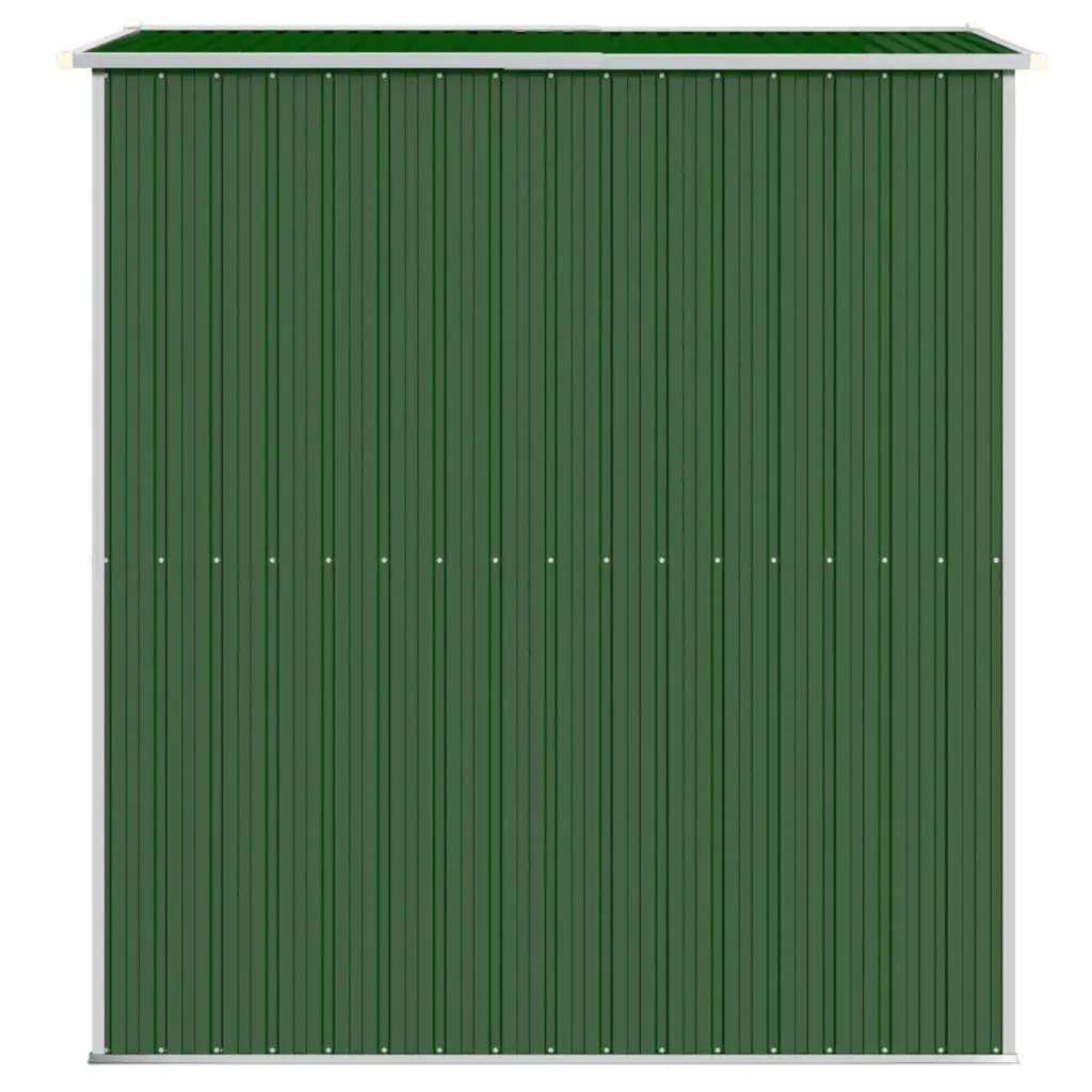 Garden Shed Galvanised Steel Green Outdoor Storage Tool House 192 x 191 x 223 cm
