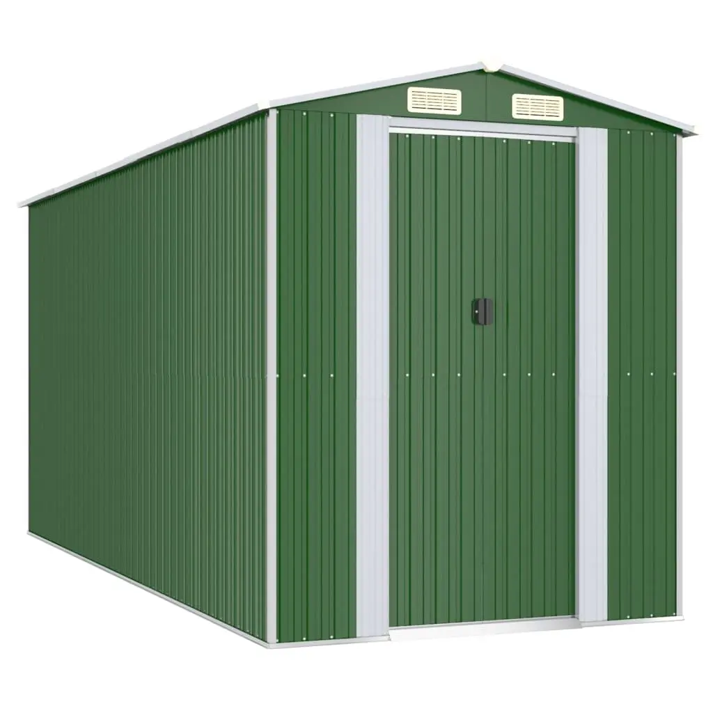 Green Garden Shed for Outdoor Storage