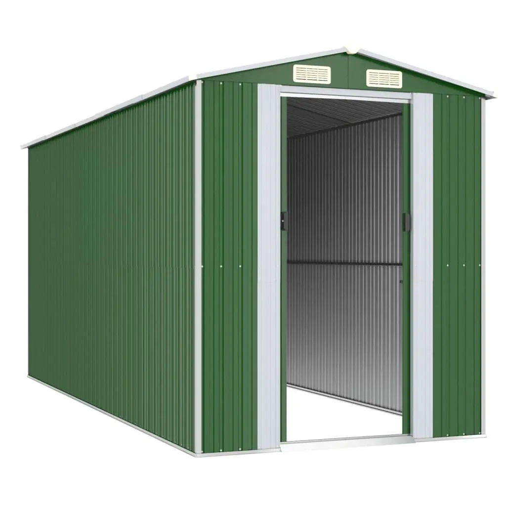 Green Garden Shed for Outdoor Storage