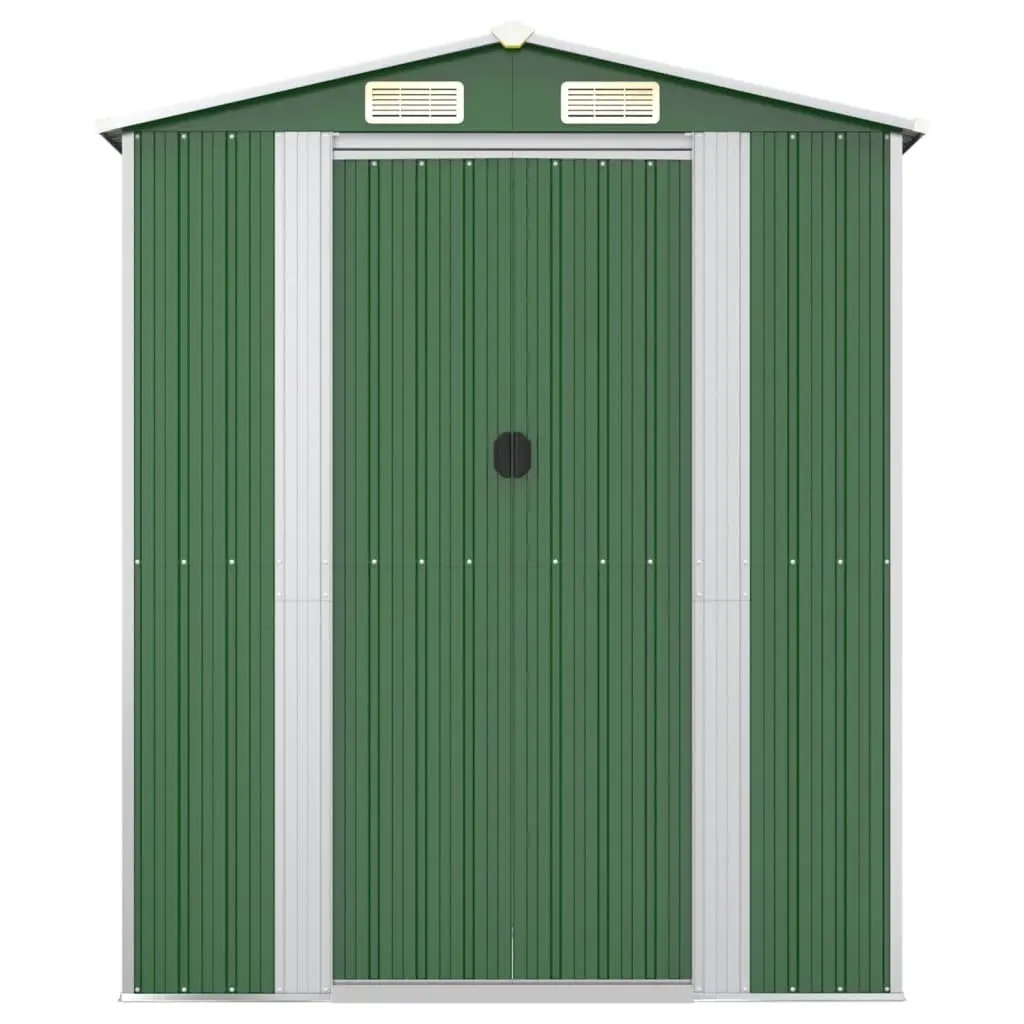 Green Garden Shed for Outdoor Storage