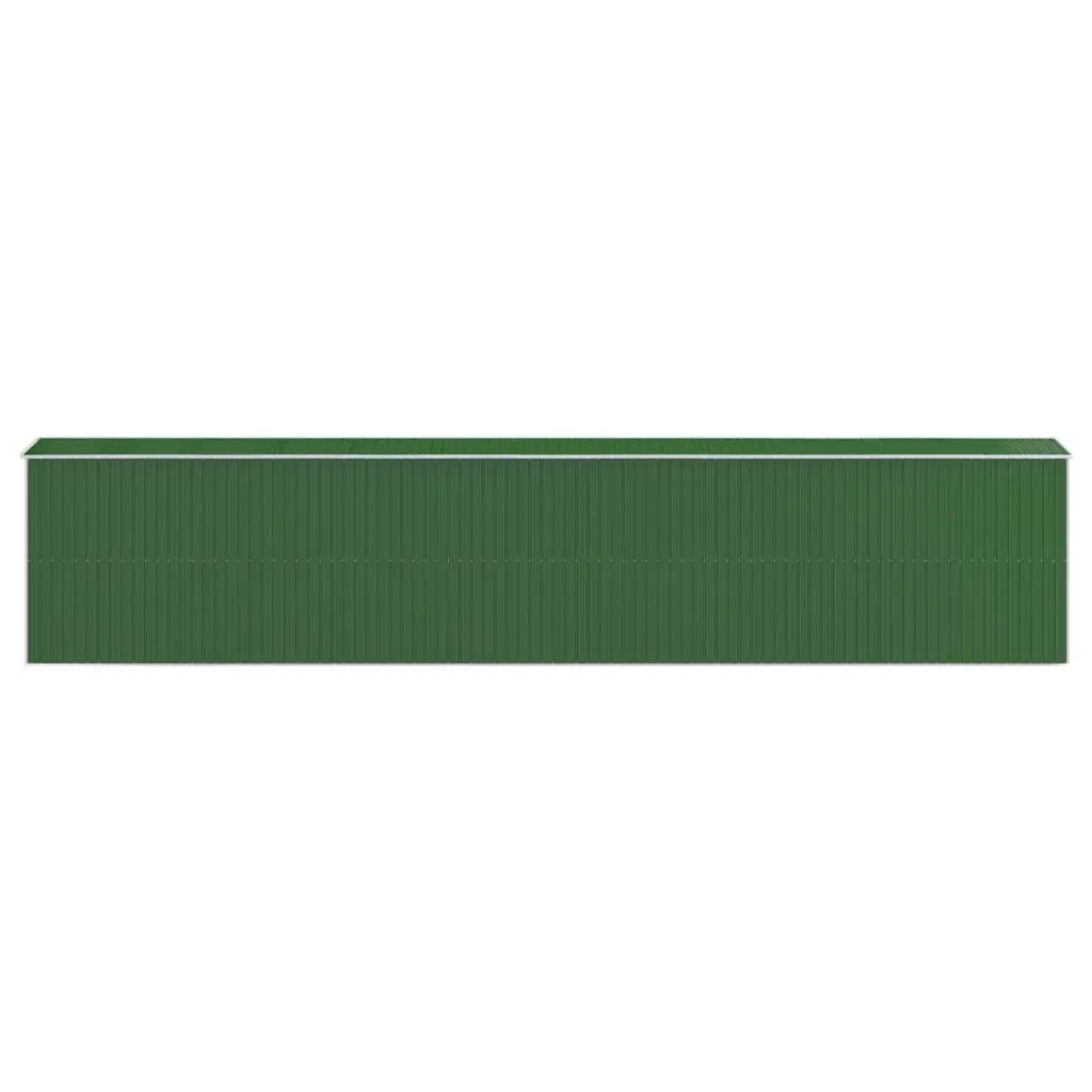 Green Garden Shed with Double Doors for Storage