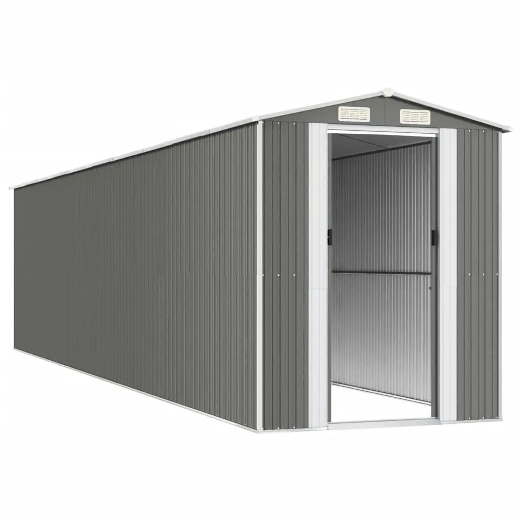 Grey Garden Shed for Secure Outdoor Storage