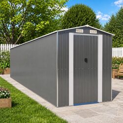 Galvanised Steel Garden Shed for Outdoor Tool Storage