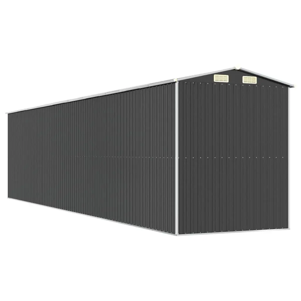 Garden Shed Galvanised Steel Spacious Anthracite 192 x 855 x 223 cm