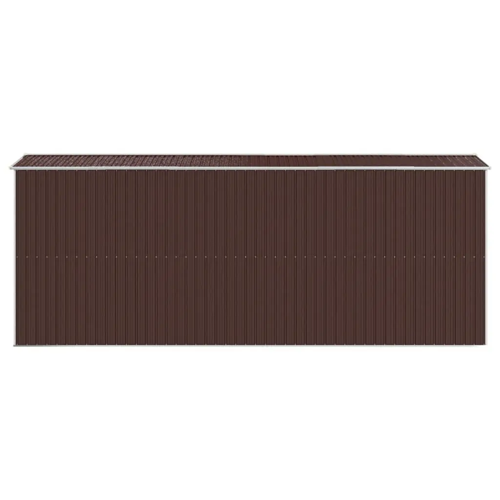 Dark Brown Garden Shed with Durable Galvanised Steel