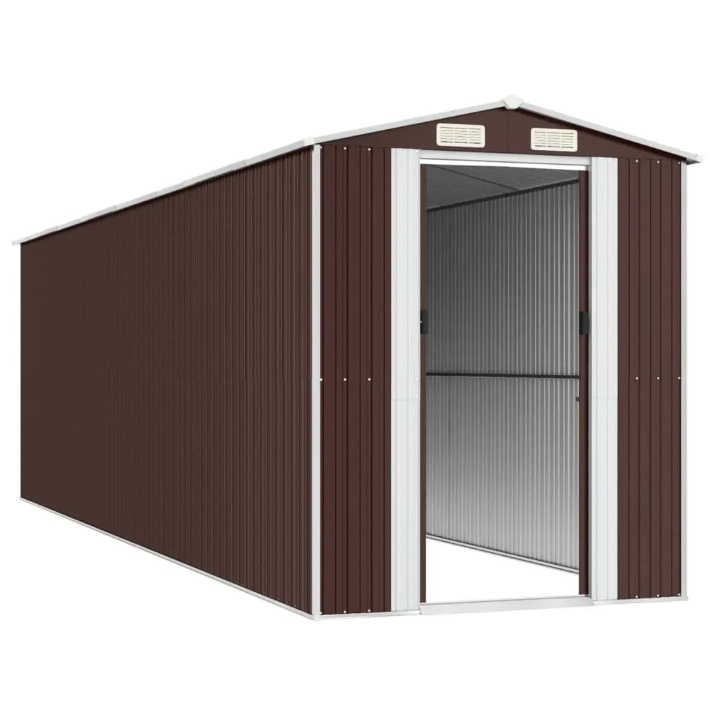 Dark Brown Garden Shed for Outdoor Storage