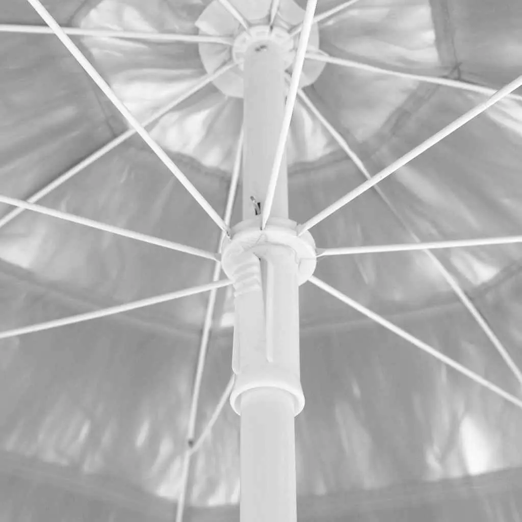 White Beach Parasol 180cm with UV Protection