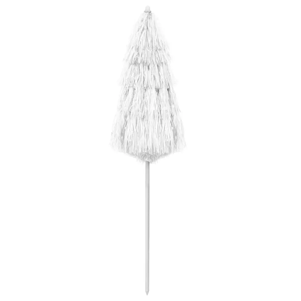 White Beach Parasol 180cm with UV Protection