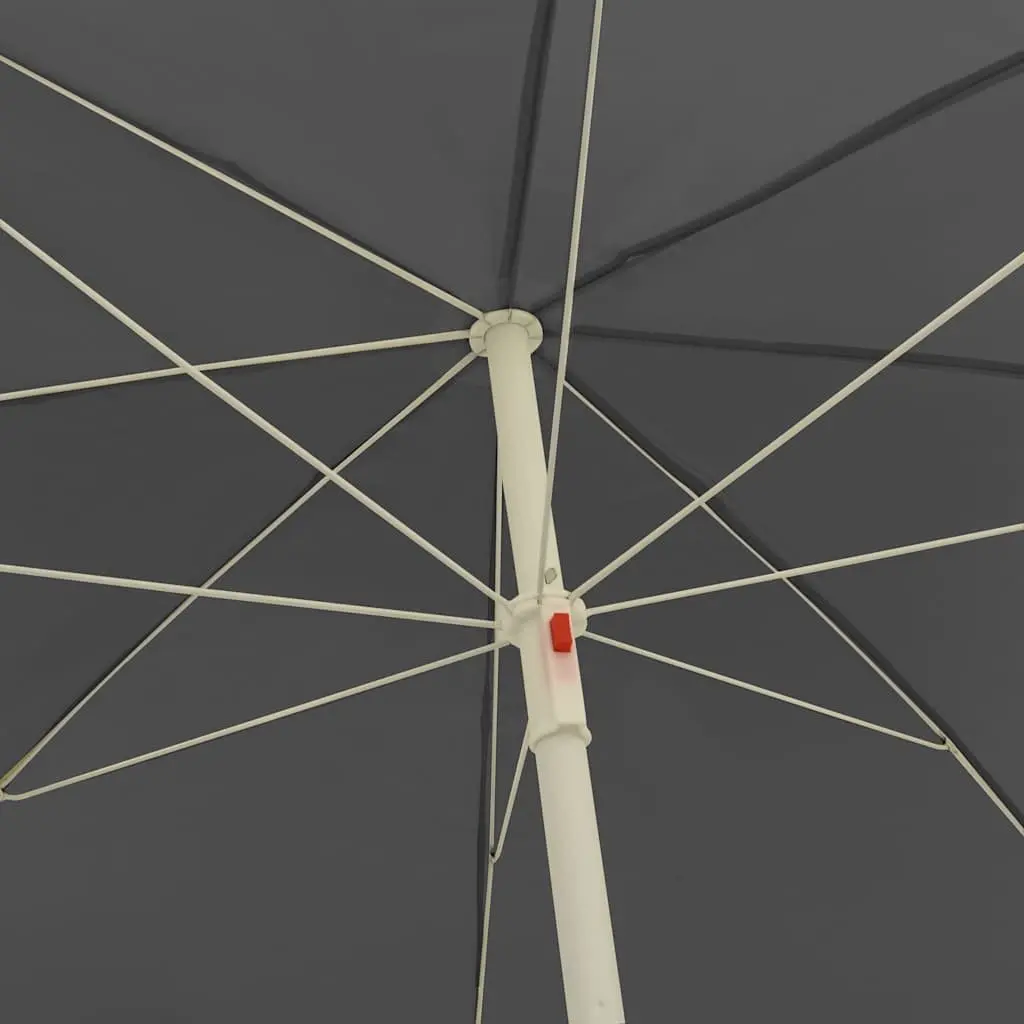 Beach Parasol with Tilt Function 300cm Anthracite