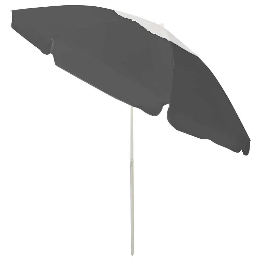 Anthracite Beach Parasol 240cm with Tilt and Vent