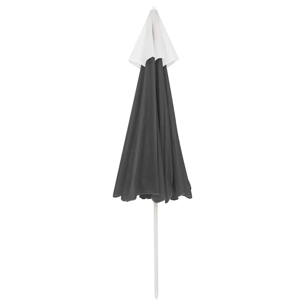 Anthracite Beach Parasol 240cm with Tilt and Vent