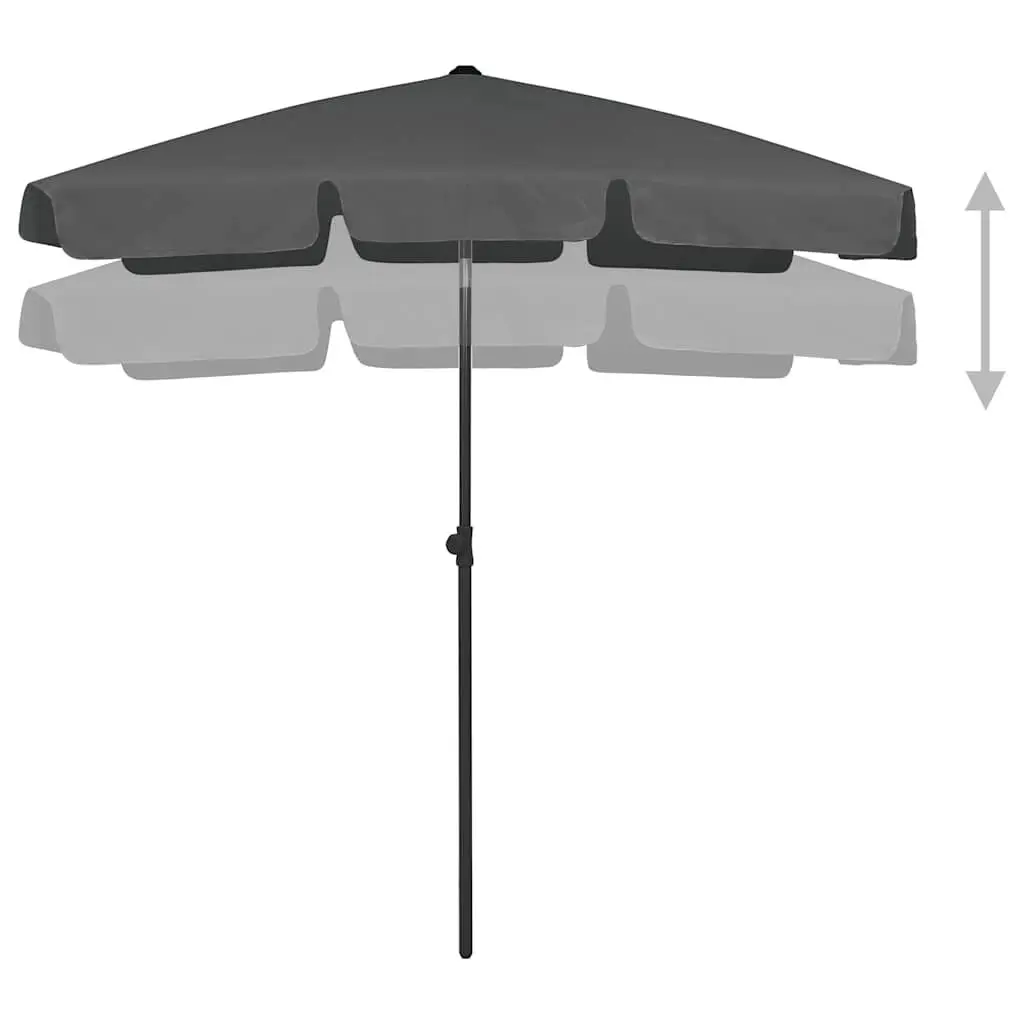 Beach Parasol with UV Protection and Tilt Feature