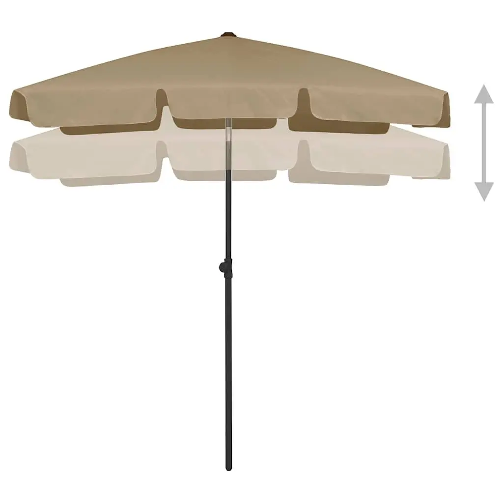 Beach Parasol with UV Protection and Tilt Function