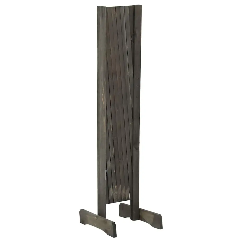 Garden Trellis Fence Panel Solid Firwood 120x90 cm Grey