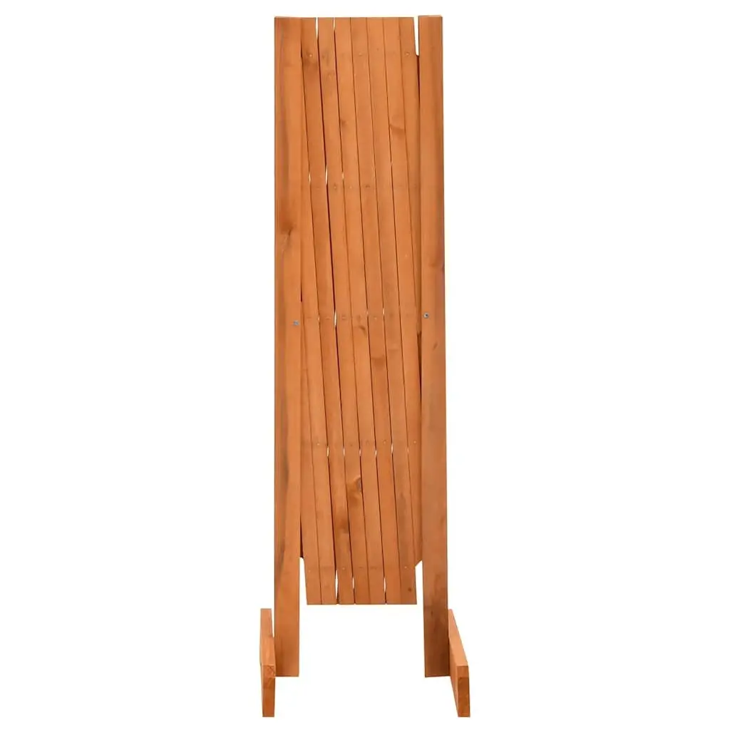 Garden Trellis Fence Panel Solid Firwood Expandable 150 cm Orange