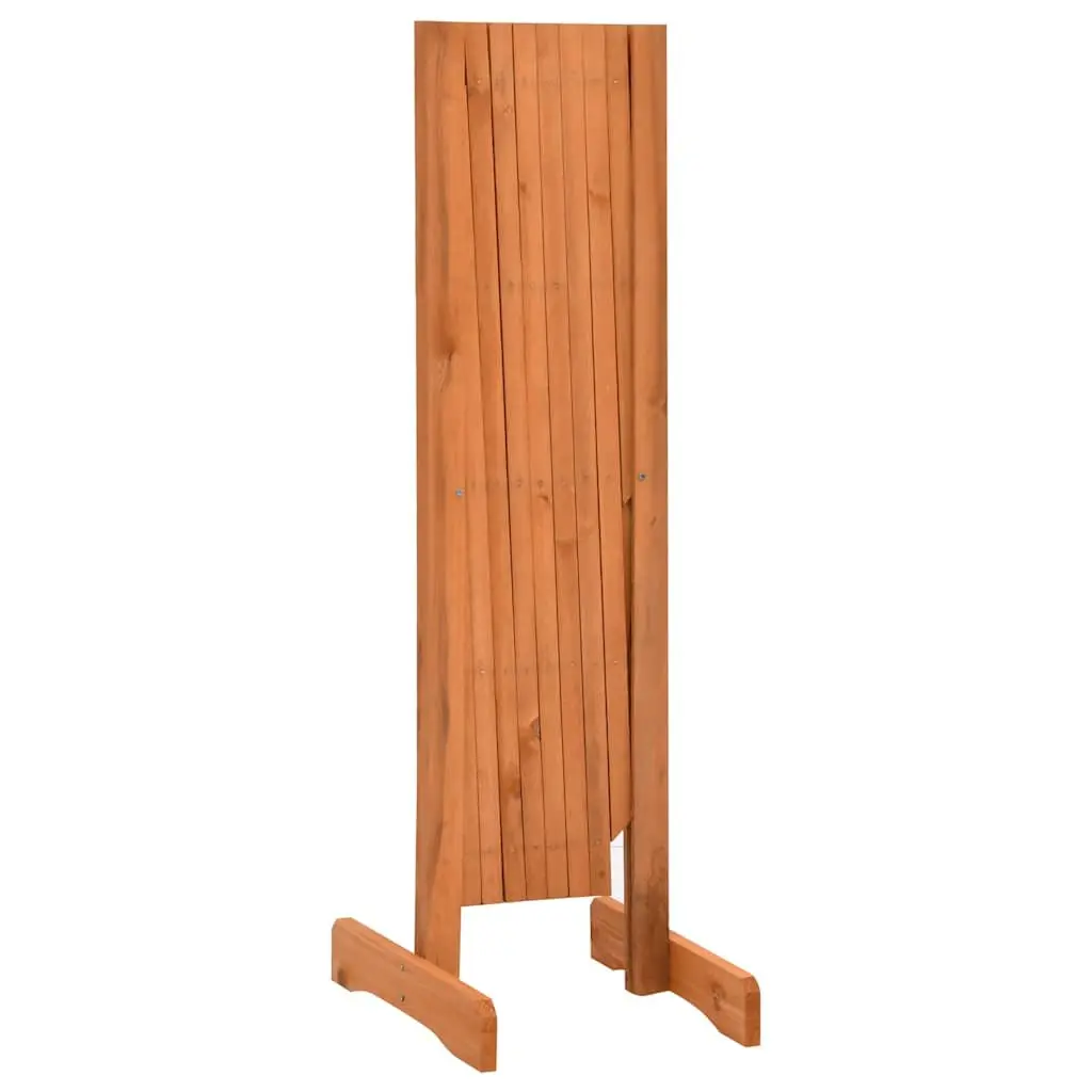 Garden Trellis Fence Panel Solid Firwood Expandable 150 cm Orange