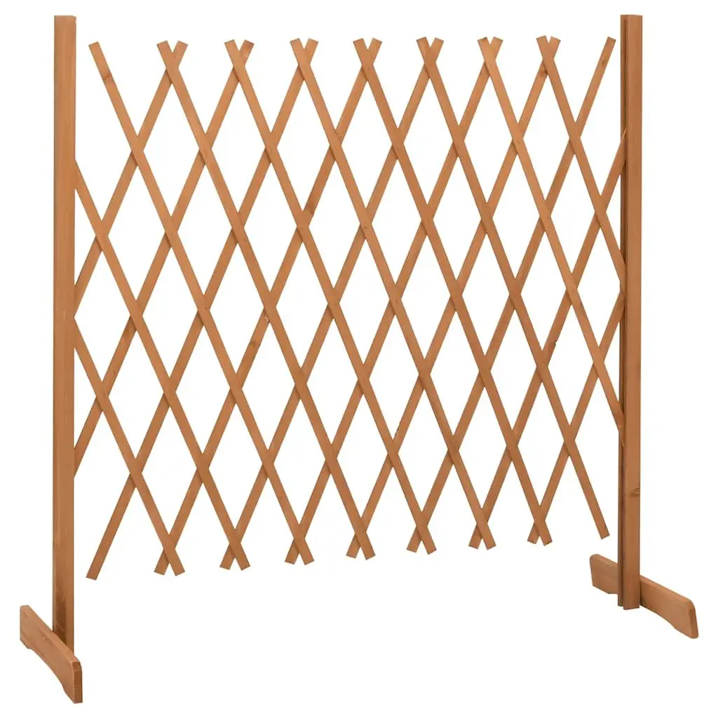 Garden Trellis Fence Panel Solid Firwood 180cm Orange