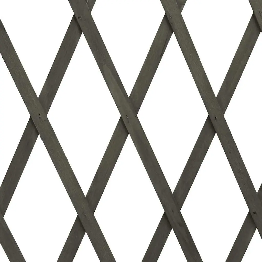 Garden Trellis Fence Panel Solid Firwood 180x100 cm Grey