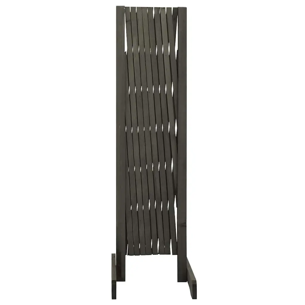 Garden Trellis Fence Panel Solid Firwood 180x100 cm Grey