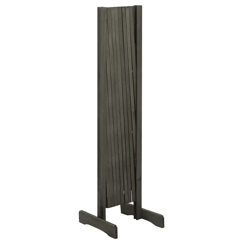 Garden Trellis Fence Panel Solid Firwood 180x100 cm Grey