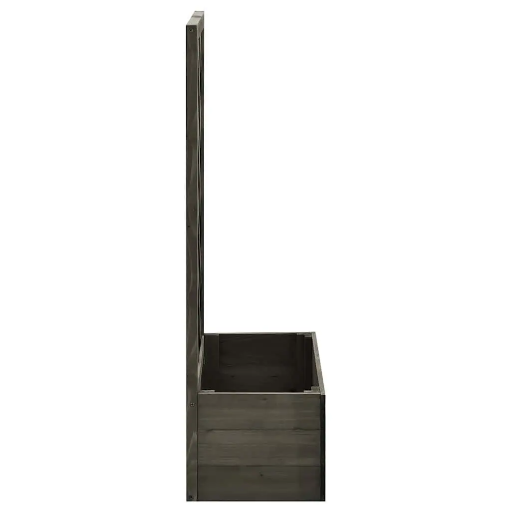 Grey Garden Trellis Planter for Climbing Plants