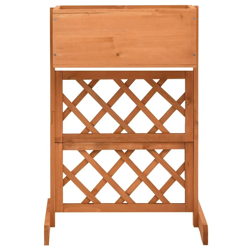 Orange Garden Trellis Planter for Climbing Plants