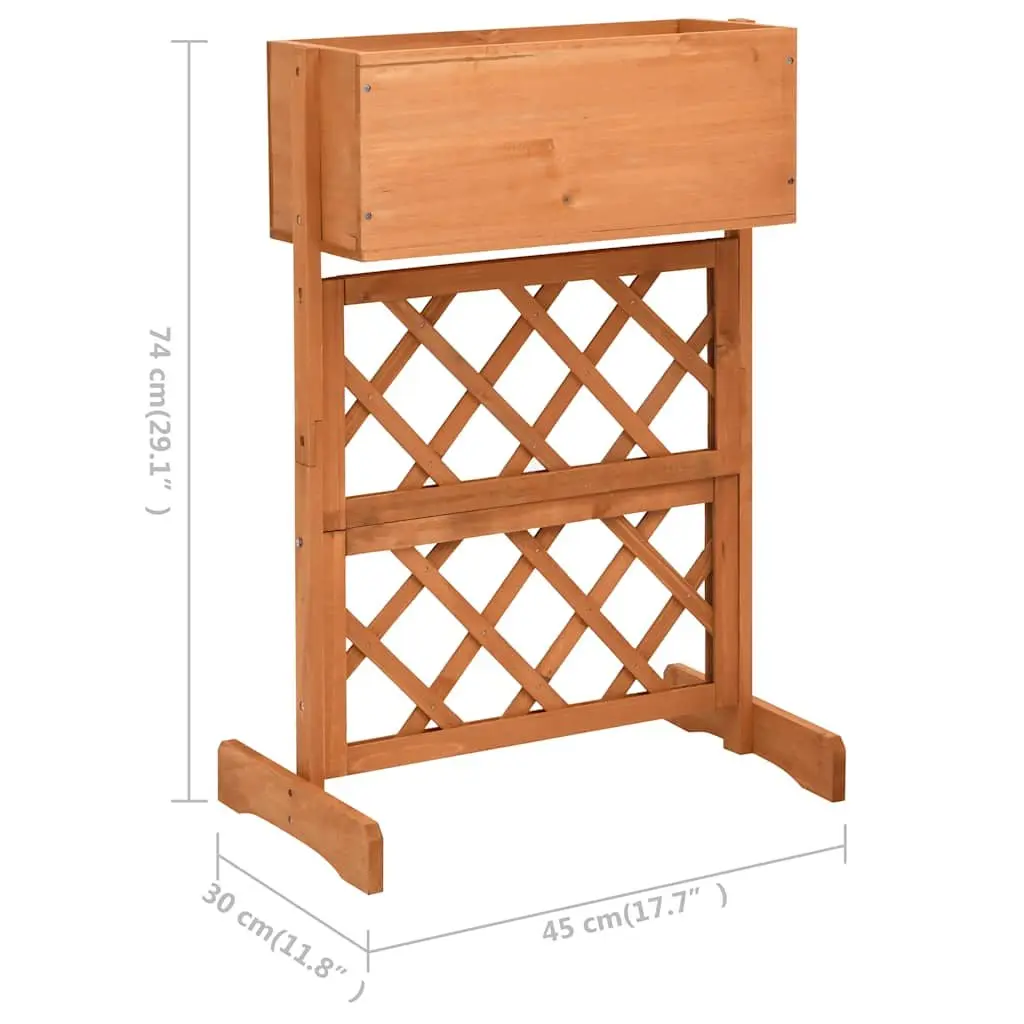 Orange Garden Trellis Planter for Climbing Plants