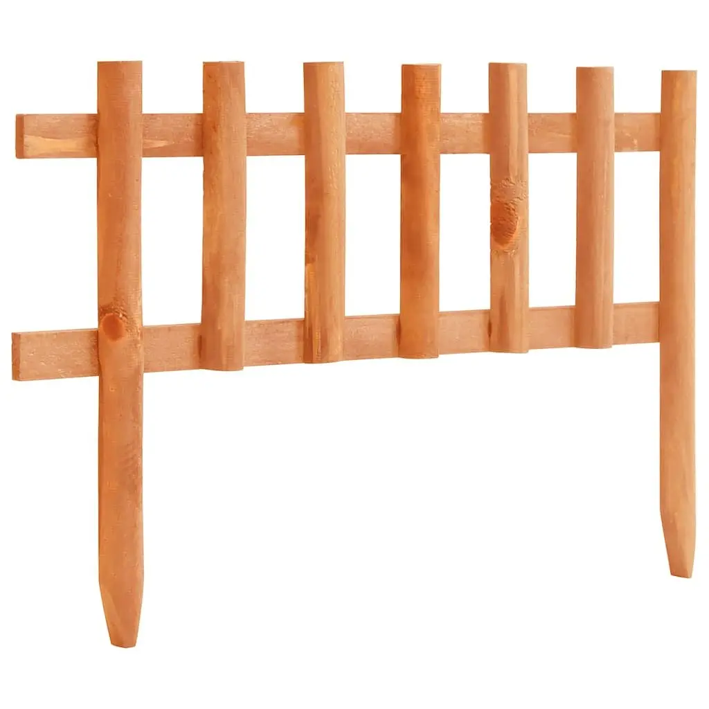 Wooden Garden Borders Edging 10 Pieces Firwood Lawn Edge Outdoor Fencing