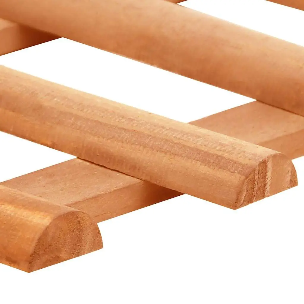 Wooden Garden Borders Edging 10 Pieces Firwood Lawn Edge Outdoor Fencing