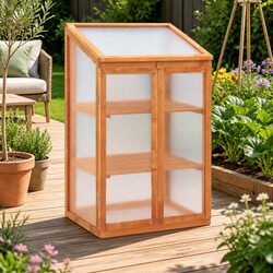 Premium Wooden Greenhouse 60x45x100 cm for Your Garden