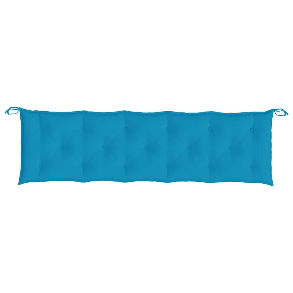 Blue Garden Bench Cushion 180x50x7 cm with Oxford Fabric