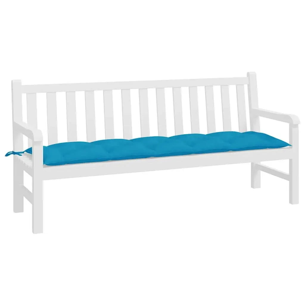Blue Garden Bench Cushion 180x50x7 cm with Oxford Fabric
