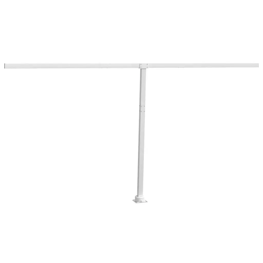 White Awning Post Set with 360° Rotary Base