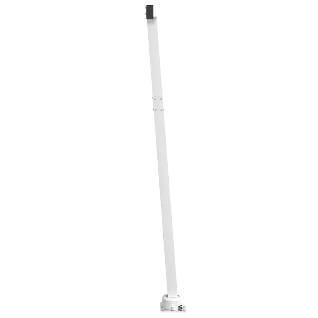 White Awning Post Set with 360° Rotary Base
