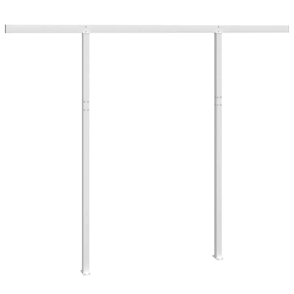 Double Post Awning Support Set in White 300x245 cm
