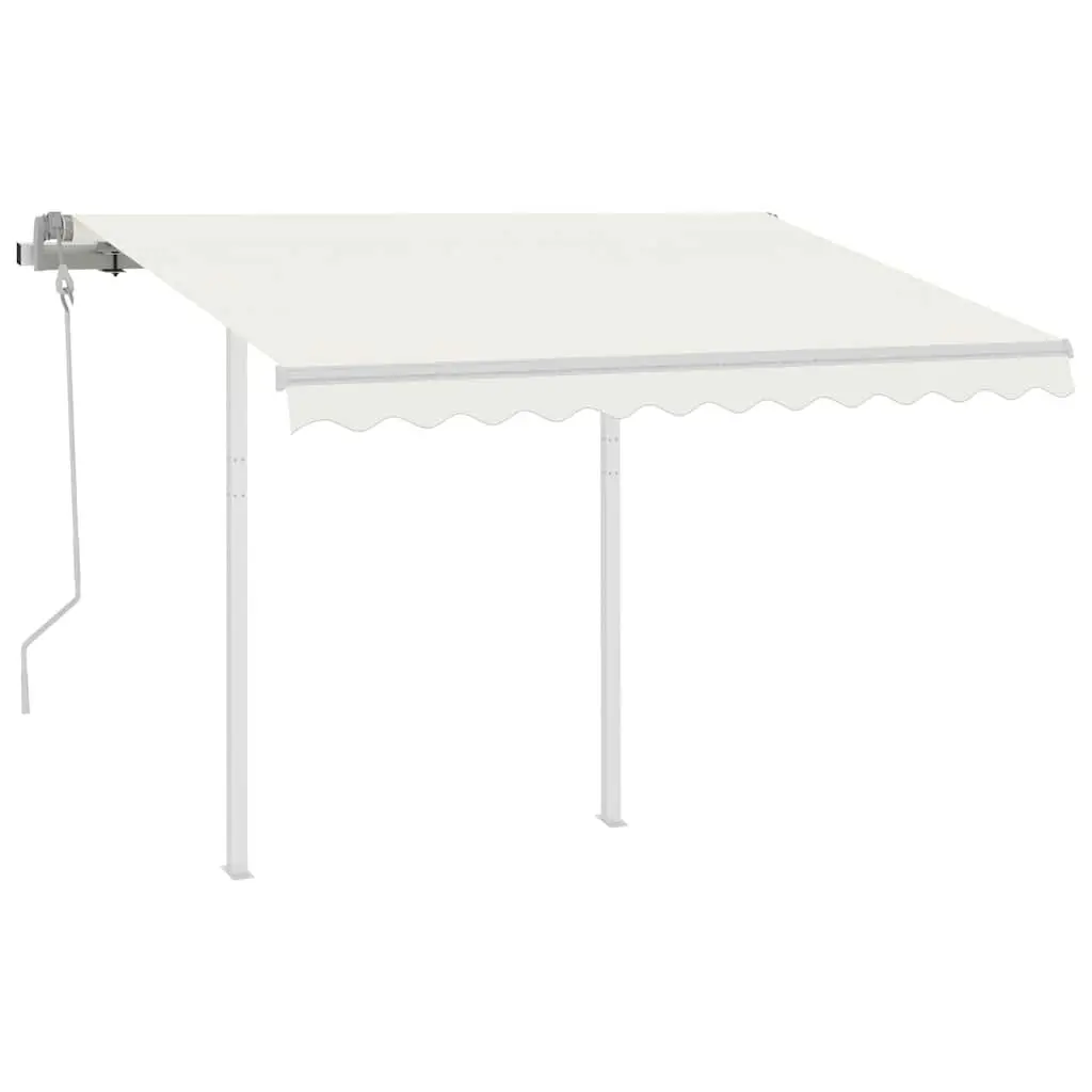 Double Post Awning Support Set in White 300x245 cm