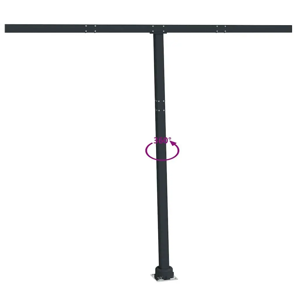 Anthracite Awning Post Set 300x245 cm