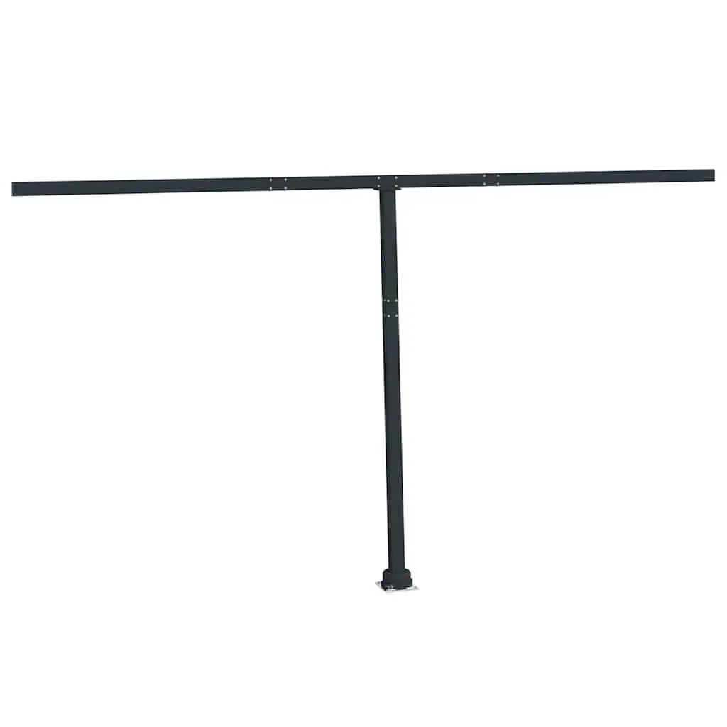Awning Post Set in Anthracite with 360-Degree Base