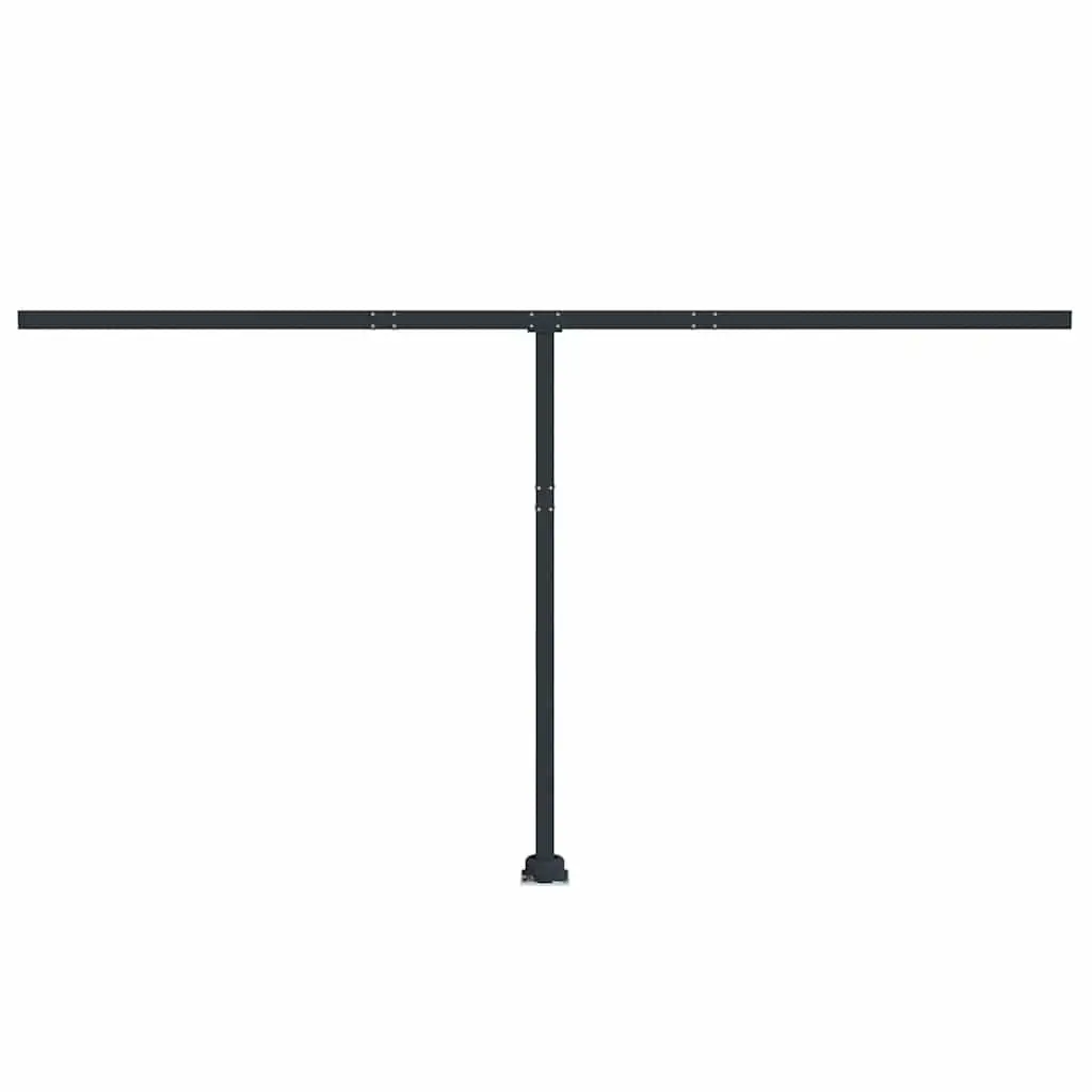 Awning Post Set in Anthracite with 360-Degree Base